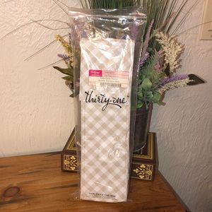 🆕🆕 BNWT THIRTY ONE PERFECT BOTTLE THERMAL IN TAUPE GINGHAM. Great 🎁